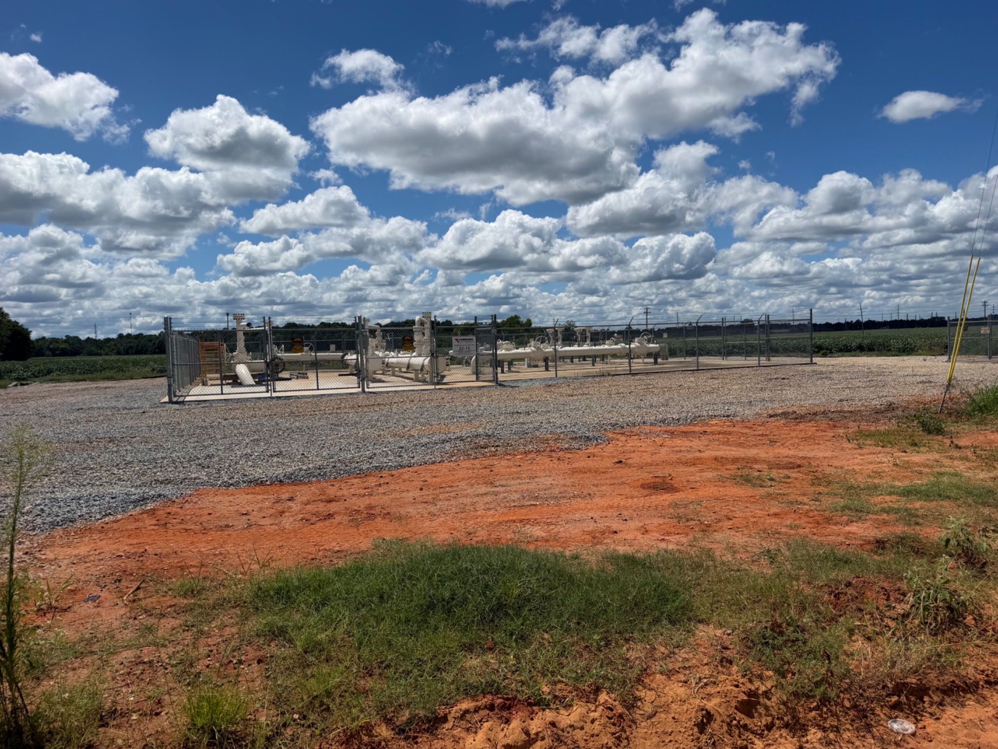 Completed BlackRock industrial facility fence project